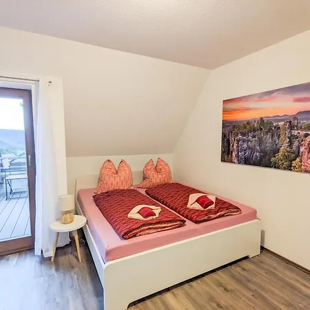 B6 - Urlaubsmagie - Inmitten Der Saechsischen Schweiz Mit Balkon Mit Ausblick Auf Die Sandsteine Sebnitz Exterior photo