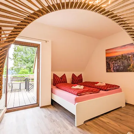 B6 - Urlaubsmagie - Inmitten Der Saechsischen Schweiz Mit Balkon Mit Ausblick Auf Die Sandsteine Sebnitz Exterior photo
