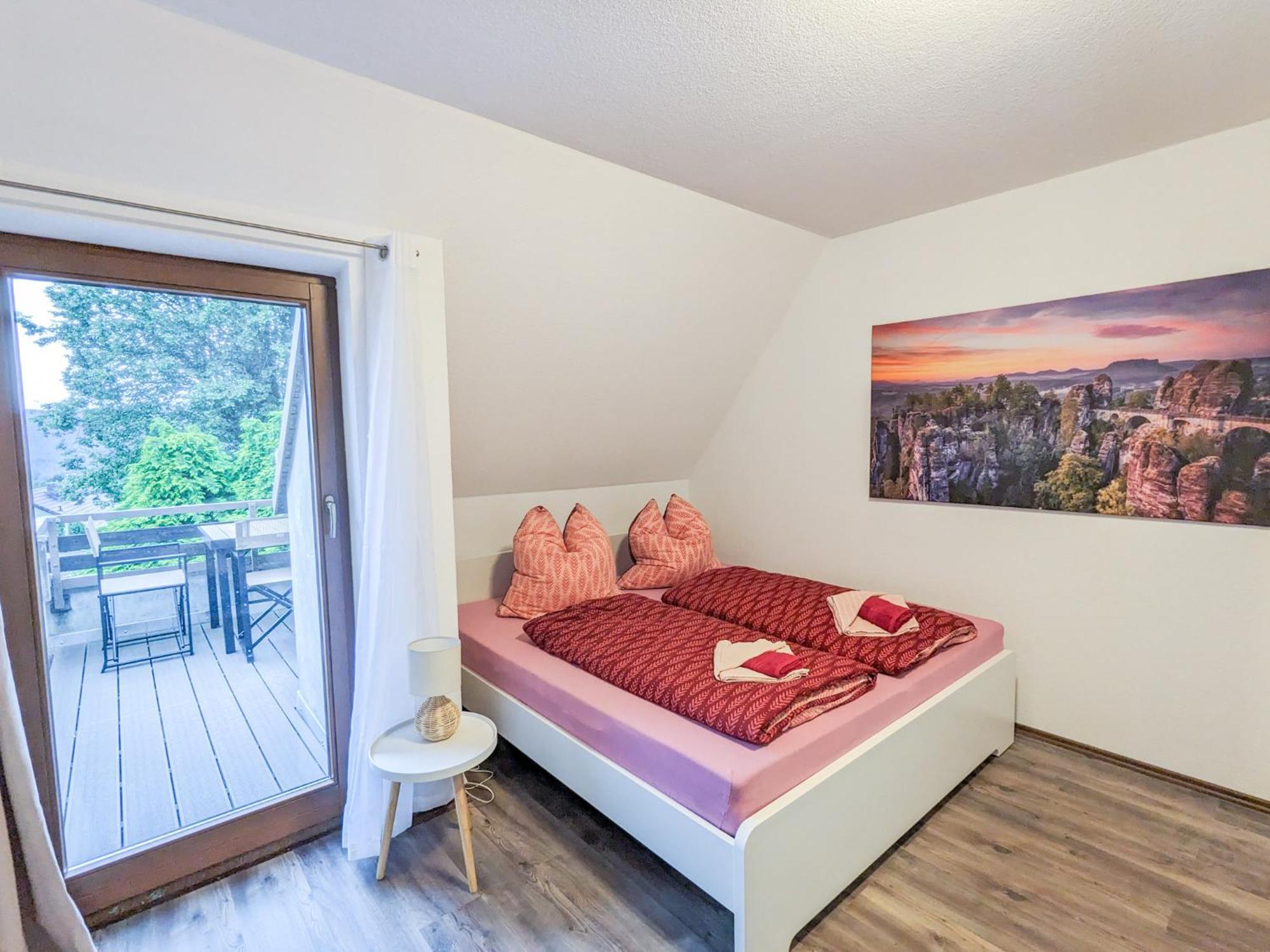 B6 - Urlaubsmagie - Inmitten Der Saechsischen Schweiz Mit Balkon Mit Ausblick Auf Sandsteine Apartment *