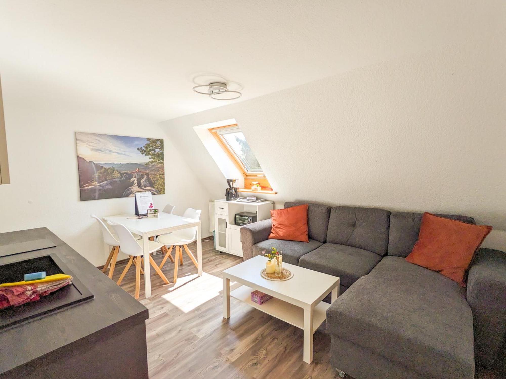 B6 - Urlaubsmagie - Inmitten Der Saechsischen Schweiz Mit Balkon Mit Ausblick Auf Sandsteine Apartment